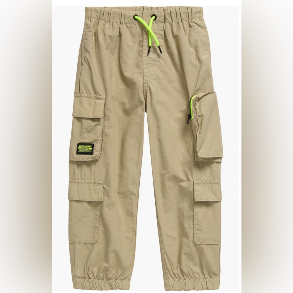 Next Cargo Pants with Neon Yellow Details